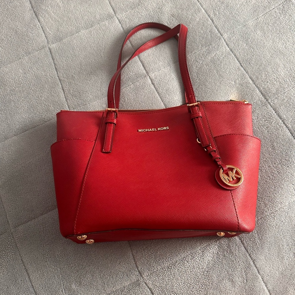 Michael Kors Vibrant Red Tote Bag